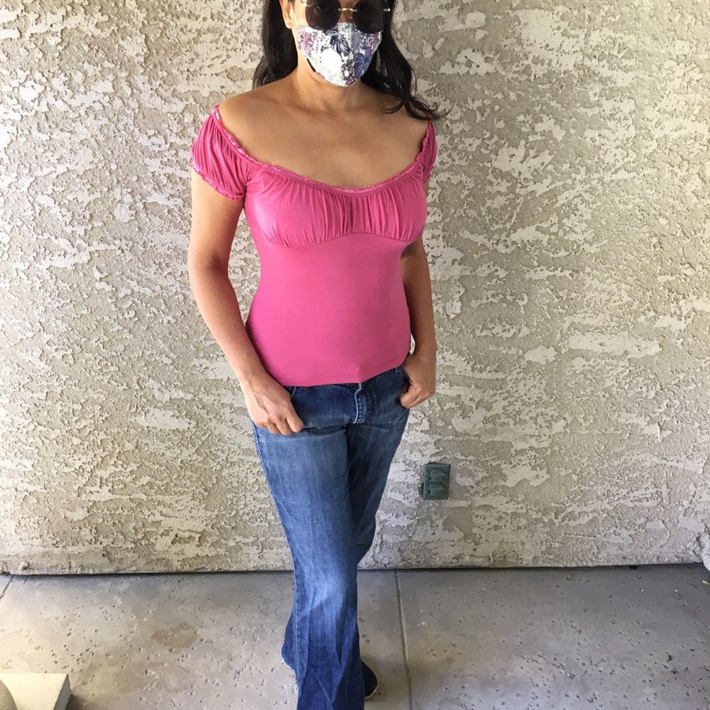 Hot pink sexy top